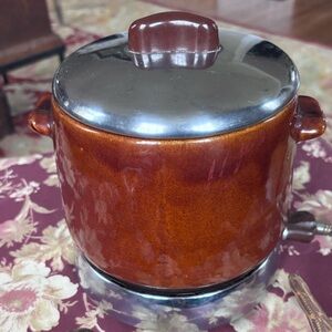 Vintage West Bend Bean Pot With Electric Warmer & Cord Works Great 🔥🔥🔥